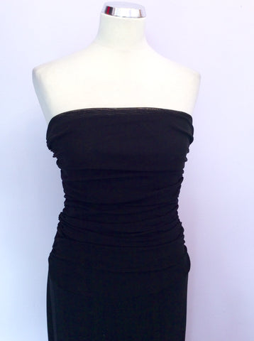 Joseph Ribkoff Black Strapless Occasion Jumpsuit Size 14 - Whispers Dress Agency - Sold - 2