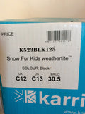 Karrimor Junior Black / Red Suede Snow / Walking Boots Size 12 - Whispers Dress Agency - Boys Footwear - 6