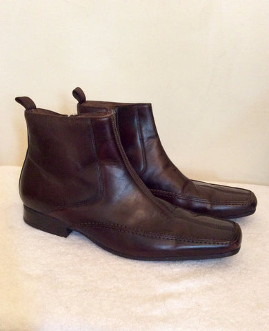 Ravel Brown Leather Ankle Boots Size 9 / 43 - Whispers Dress Agency - Sold - 2