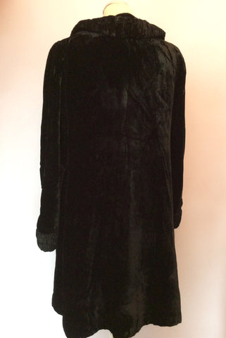 BLACK VELVET OCCASION EVENING COAT SIZE 14/16 - Whispers Dress Agency - Sold - 5