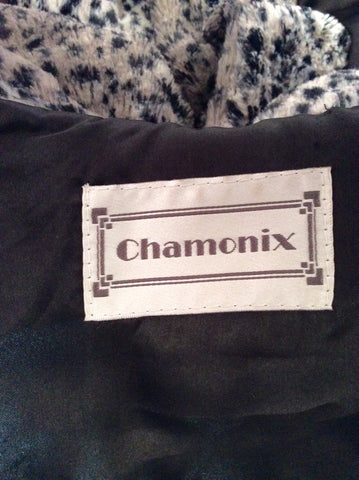 Designer Chamonix Grey, Black & Brown Leopard Print Coat Size 3 UK 16 - Whispers Dress Agency - Womens Coats & Jackets - 4