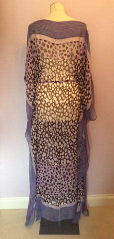 Diane Von Furstenberg Aailaya Print Silk Cover Up/ Beach Dress Size M - Whispers Dress Agency - Sold - 6