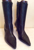 Jane Shilton Black Leather Ankle Boots Size 7.5/41 - Whispers Dress Agency - Womens Boots - 3
