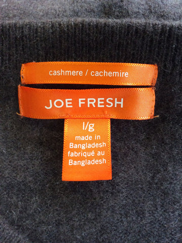 JOE FRESH BROWN CASHMERE CREW NECK JUMPER SIZE L - Whispers Dress Agency - Womens Knitwear - 2
