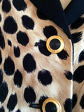 Fink Cream, Beige & Black Print Jacket Size 12 - Whispers Dress Agency - Women suits & Tailoring - 4