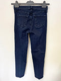 J BRAND ADELE BLUE DENIM STRAIGHT LEG ANKLE GRAZER JEANS SIZE 27W/ 27L