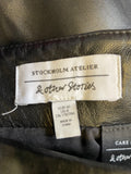BRAND NEW & OTHER STORIES BLACK LEATHER MINI SKIRT SIZE 40 UK 12