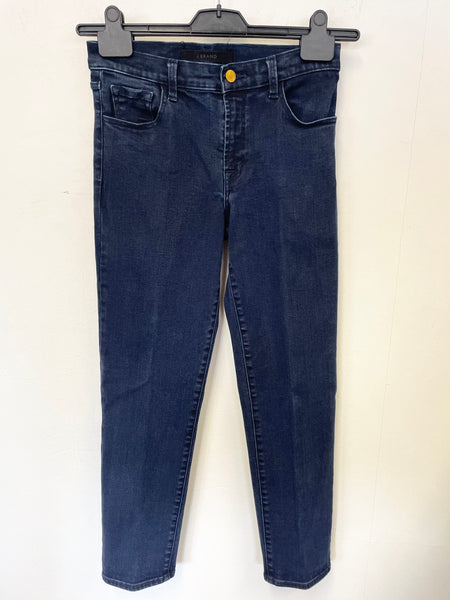 J BRAND ADELE BLUE DENIM STRAIGHT LEG ANKLE GRAZER JEANS SIZE 27W/ 27L