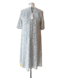 BRAND NEW NIGHTINGALES PALE BLUE SLEEVELESS PENCIL DRESS & LACE SEQUINNED DUSTER COAT SIZE 10