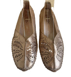PIKOLINOS GOLD LEATHER FLATS SIZE 5/38