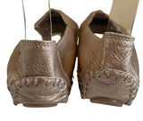 PIKOLINOS GOLD LEATHER FLATS SIZE 5/38
