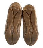 PIKOLINOS GOLD LEATHER FLATS SIZE 5/38