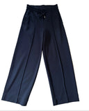 REISS SIENNA NAVY BLUE WIDE LEG JOGGERS SIZE XS