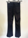 REISS BLACK FLARED LEG JEANS SIZE 26 W