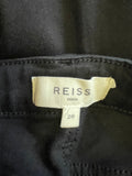 REISS BLACK FLARED LEG JEANS SIZE 26 W