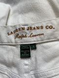 RALPH LAUREN WHITE STRAIGHT LEG JEANS SIZE 10 UK 14
