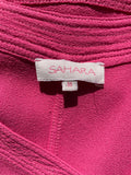 SAHARA PINK LONG MAXI SKIRT & SHORT SLEEVE TUNIC TOP SET  SIZE M/L