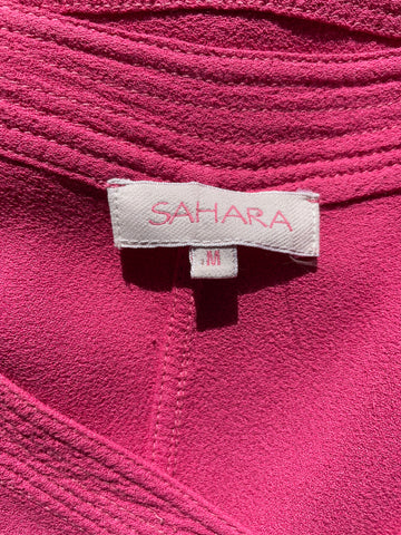 SAHARA PINK LONG MAXI SKIRT & SHORT SLEEVE TUNIC TOP SET  SIZE M/L