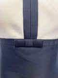 HOBBS INVITATION NAVY BLUE & IVORY SLEEVELESS PENCIL DRESS  SIZE 12