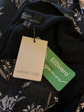 BRAND NEW NOBODY’S CHILD BLACK CALLIE MIDI FLORAL PRINT DRESS  SIZE 10