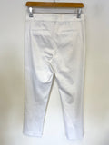 NOT YOUR DAUGHTERS JEANS WHITE ANKLE GRAZER TROUSERS SIZE 8 UK 12