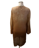 NITYA BROWN SHADES PRINT DUSTER COAT/ OVER TOP SIZE 12