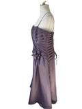 BRAND NEW RONALD JOYCE LILAC PLEATED BODICE FINE STRAP LONG BALL DRESS SIZE 20
