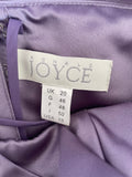 BRAND NEW RONALD JOYCE LILAC PLEATED BODICE FINE STRAP LONG BALL DRESS SIZE 20