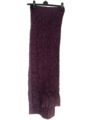 UNBRANDED PURPLE CRINKLE PATTERN SHAWL/WRAP
