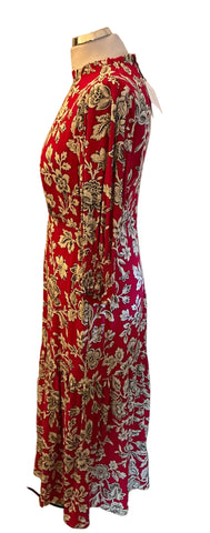 BRAND NEW WITH TAGS JOHN LEWIS FUCHIA PINK ARCHIVE FLORAL DRESS SIZE 8