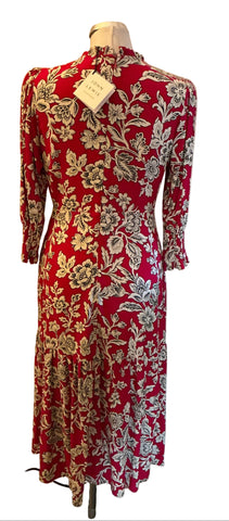 BRAND NEW WITH TAGS JOHN LEWIS FUCHIA PINK ARCHIVE FLORAL DRESS SIZE 8