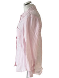 JOULES 100% LINEN PALE PINK SHIRT SIZE 12