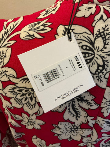 BRAND NEW WITH TAGS JOHN LEWIS FUCHIA PINK ARCHIVE FLORAL DRESS SIZE 8