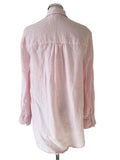 JOULES 100% LINEN PALE PINK SHIRT SIZE 12