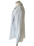JOULES 100% LINEN LIGHT BLUE LONG SLEEVE SHIRT SIZE 14