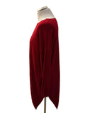 STAR BY JULIA MACDONALD RED BOAT NECK ASYMMETRIC JUMPER  SIZE 14
