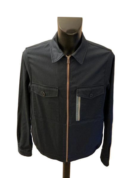 PAUL SMITH 100% COTTON NAVY BLUE ZIP UP JACKET SIZE XL