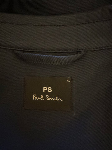 PAUL SMITH 100% COTTON NAVY BLUE ZIP UP JACKET SIZE XL