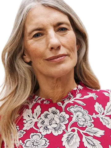 BRAND NEW WITH TAGS JOHN LEWIS FUCHIA PINK ARCHIVE FLORAL DRESS SIZE 8