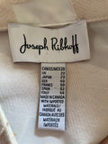 JOSEPH RIBKOFF CREAM HIGH NECK 3/4 FLARED SLEEVE UNLINED JACKET SIZE 22