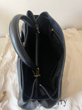 MULBERRY ISLINGTON BLACK SILKY CALF LEATHER TOTE/SHOULDER BAG