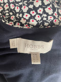 HOBBS NAVY,RED & WHITE DITSY FLORAL PRINT WIDE LEG JUMPSUIT SIZE 16