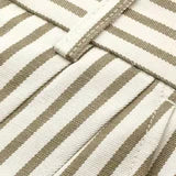 BRAND NEW ME+EM CREAM & KHAKI STRIPE WIDE LEG TROUSERS SIZE 8