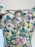 BRAND NEW MINT VELVET GEMMA MULTI COLOURED FLORAL PRINT MIDI DRESS SIZE 14