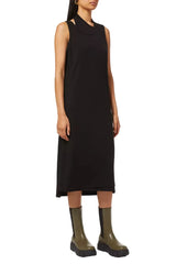FRANKIE SHOP BLACK JERSEY DOUBLE LAYERED TANK DRESS  SIZE S