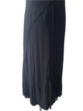 NITYA BLACK SLEEVELESS LAYERED MIDI SHEATH DRESS SIZE 10