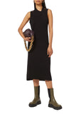 FRANKIE SHOP BLACK JERSEY DOUBLE LAYERED TANK DRESS  SIZE S