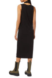 FRANKIE SHOP BLACK JERSEY DOUBLE LAYERED TANK DRESS  SIZE S