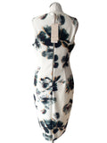 BRAND NEW PER UNA IVORY FLORAL PRINT SLEEVELESS PENCIL DRESS SIZE 14