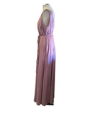 BRAND NEW ASOS PINK WRAP AROUND SATIN MAXI DRESS SIZE 14